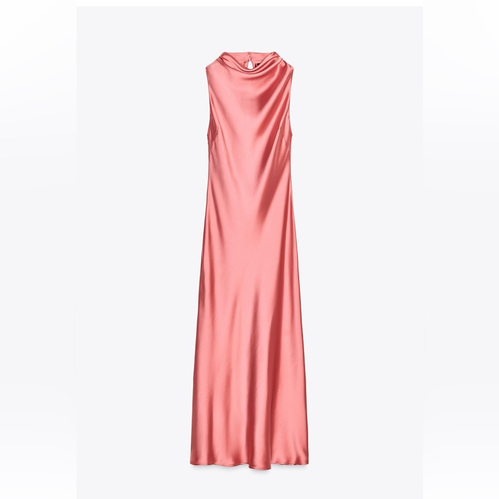Zara Coral Maxi Dress